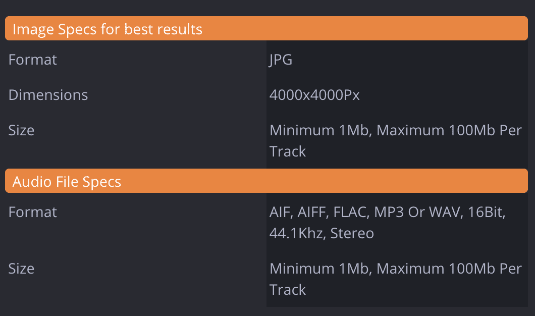 AvidPlay_Song_Specifications Release Your Music with AvidPlay: Tips & Tricks